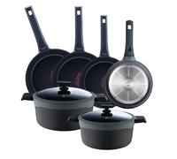 Cacerolas Ø24cm(4,7L)Ø28cm(7,2L), Cazo Ø16cm(1,3L) y Sartenes Ø20Ø24Ø28cm en Aluminio fundido con tapas GASTRO REECO MasterPRO