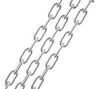 Cadena de acero al carbono galvanizada, tipo "proof coil", para eslabones, con una sección de 3/16 de pulgada y una longitud de 250 pies, con una capacidad de carga de 1100 libras