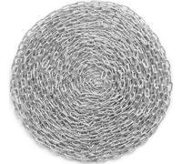 Cadena de acero inoxidable VEVOR, 5,1 mm x 30,48 m, capacidad de carga de 500 kg, ideal para arrastrar, colgar, acampar y transportar mascotas