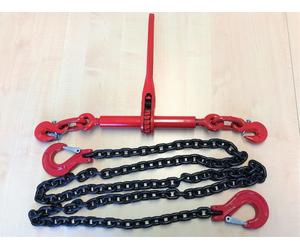 Cadena de amarre de clase 8, de 2 piezas, 10 mm, 3,5 m