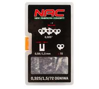 Cadena de corte para motosierra nac sps01-45, 45?cm, 72 eslabones, p