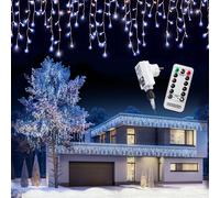 Cadena de luces LED Carámbanos Blanco frío 20m