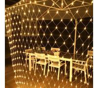 Cadena de luces LED de 6x4 metros con 660 luces, ideal para decoración interior, iluminación navideña con 8 modos, perfecta para fiestas, jardines y decoración navideña, con luz blanca cálida