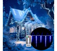 Cadena de luces Lluvia helada 40 LEDs 10,4m Azul