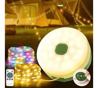 Cadena de luces para camping, enrollable, 10 m, RGB, 2500 mAh