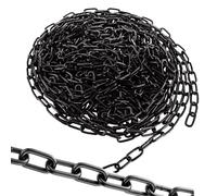 Cadena de seguridad negra de 10 metros, con eslabones de 3 mm, para diversas aplicaciones