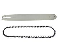 Cadena de sierra de 20 pulgadas - Kit de repuesto - Para motosierra Husqvarna - Paso de 3/8 pulgadas - Barra completa - Con guía