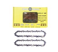 Cadena de sierra para recargable Mini motosierra 4 Pulgadas 2pcs，Paso 1/4"，Calibre 0.043”(1.1mm)，Número 28DL，longitud de cadena 18cm，Guía 13cm， Cadena de repuesto para Tesouras de podar