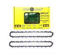Cadena de sierra para recargable Mini motosierra 8 Pulgadas 2pcs， Paso 1/4"，Calibre 0.043”(1.1mm)，Número 48DL，longitud de cadena 31cm，Guía 26cm， Cadena de repuesto para Tesouras de podar