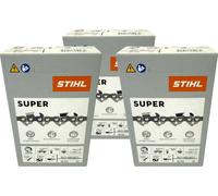 Cadena de sierra Stihl 3x 3/8" Rapid Super 3 (RS3) 50 cm 3/8" 1.6 mm 72 TG 3 piezas ( 3x 36260000072 )