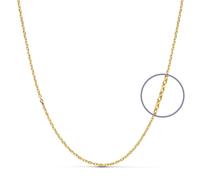 Cadena Forzada Oro 18k 40cm 1.2mm 1.4g