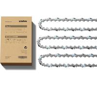 Cadena para motosierra, 3 unidades, paso de 3/8", grosor de 1,3 mm, 62 eslabones, para barra de 45 cm, compatible con motosierras