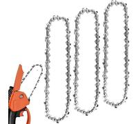 Cadena para motosierra de 25 cm, 3/8 pulgadas, 40 dientes, 11 mm, cadena antirretorno, compatible con Einhell GE-LC 18/25 Li.