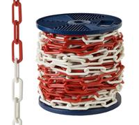 Cadena plastico bicolor 8 mm. rollo 25 metros