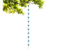 Cadena Recolectora de Lluvia 12 Vasos Metálicos Decorativos de Gran | Sustituto de Bajante de Aguas Pluviales para Agua de Lluvia en Exterior Jardín Patio Sendero Paisaje Casa