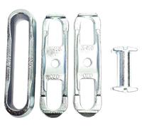 Cadena reforzada X458, fabricada en acero 40Crnimo, galvanizada. Clase premium, para transporte OTP
