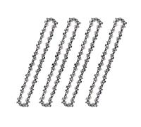 Cadenas de 6 pulgadas Guía de cadena de 6 pulgadas para mini motosierra eléctrica portátil para piezas de motosierra para cortar madera Cadena de motosierra, cadena de 4 piezas, h