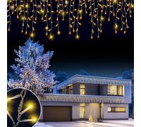 Monzana® Luces de Navidad 200 Leds Interiores Exteriores 10m Iluminación Navideña Blanco Cálido