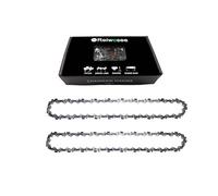 Cadenas de Motosierra para recargable mini motosierra 10 Pulgadas 2pcs, Paso de la Cadena 3/8" Calibre de la cadena 0.050” (1.3mm) Número de eslabones 40DL, Motosierra longitud de la espada 25cm