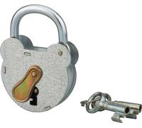 Cadenas de seguridad completas, modelo 2493, acero, para uso exterior, con anilla galvanizada, 55 mm, y 2 llaves - THIRARD