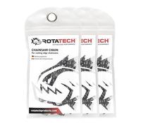 Cadenas para motosierras Rotatech de 35 cm, paso de 3/8", calibre de 1,1", 52 eslabones DL, compatibles con Bosch AKE35, AKE35S, AKE35-17S, AKE35-18S, AKE35-19S, AKE36S, SDS35