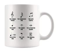 Café De Cerámica Definición Del Símbolo De Las Notas Musicales 330Ml | Café De Cerámica Ecológicos Liso Taza De Cerámica Para Oficina Cumpleaños Hogar Taza Mug