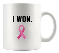 Café De Cerámica Gané La Batalla Contra El Cáncer. Sobreviviente. 330Ml | Café De Cerámica Seguro Liso Taza Mug Para Oficina Hogar Fiesta Ceramic Mug