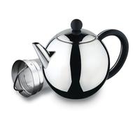 Café Olé Tetera de Acero Inoxidable Belmont, Acero Inoxidable, Black Bakelite Handle, 1.000 ml