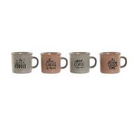 Cafe Set 4 Gres 7,6X6X7 180Ml Mate Azul El mejor complemento para tu hogar -Fijalo-