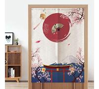 Cafopgrill Estilo japonés Niños Media Cortina, Material de poliéster Curtian para Dormitorio Cocina Tienda Restaurante Puerta 85 * 120 cm