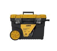 Caisse à outils 595 x 380 x 420 mm malette outil haute résistance poignée télescopique en acier.Servante roulante VITO