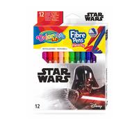 Caixa 12 Marcadores Cónicos Colorino Disney Star Wars