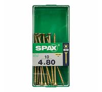 Spax International Tornillo para madera Cabeza plana Yellox 4,0x80mm Caja 10 uds
