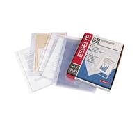 Caja 100 fundas folio multitaladro Esselte Quality de alta calidad - 30% de plástico reciclado - tipo piel de naranja - ideal para archivo - modelo 46134