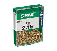 Caja 100 uds. tornillo madera spax cab. plana yellox 2,0x16mm spax
