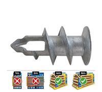 CAJA 100 unid. TACO METÁLICO PLADUR Ø4-5x37mm DIN GKDZ CELO