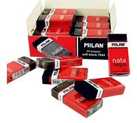 Caja 24 gomas nata® negra 7024 (con funda de cartón y envueltas) MILAN®
