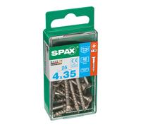 Caja 25 uds. tornillo madera spax cab. plana inox a2 4,0x35mm spax