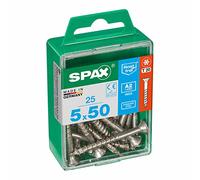 Spax International Tornillo para madera Cabeza plana Inox A2 5,0x50mm Caja 25 uds