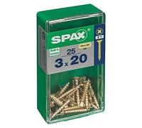CAJA 25 uds. TORNILLO MADERA SPAX CAB. PLANA YELLOX 3,0x20mm SPAX