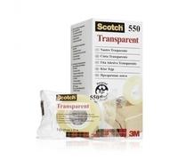 Caja 8 rollos cinta adhesiva 550 transparente 19mm x 33m 550-1933e sco