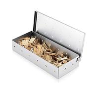 Caja ahumadora para barbacoa, astillas de madera, caja de ahumar de acero inoxidable que no se deforma para barbacoa, los mejores accesorios de parrilla para parrilla de carbón y parrilla de gas con