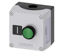Caja aparatos de mando control 1 boton plano ip67 3su1801-0ab00-2ab1