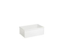 Caja apilable de polietileno, sin nervaduras de refuerzo capacidad 35 l