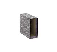 Caja Archivador PRAXTON PREMIUM Gris Jaspeado, 4º Ancho 75 mm.