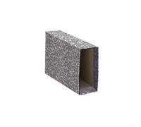 Caja Archivador PRAXTON PREMIUM Gris Jaspeado, 4º Apaisado Ancho 75 mm.