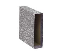 Caja Archivador PRAXTON PREMIUM Gris Jaspeado, Din-A4 Ancho 75 mm.