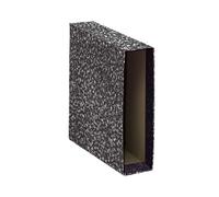 Caja Archivador PRAXTON PREMIUM Negro Jaspeado, Din-A4 Ancho 75 mm.