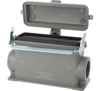 Caja base HARTING Han 24B, alta, con 1 salida lateral para cable M40, incluye 1 soporte longitudinal con tapa protectora de metal - 1 unidad