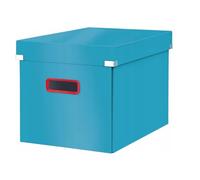 Caja Click & Store Cosy cúbica Grande (320x360x310 mm), azul
